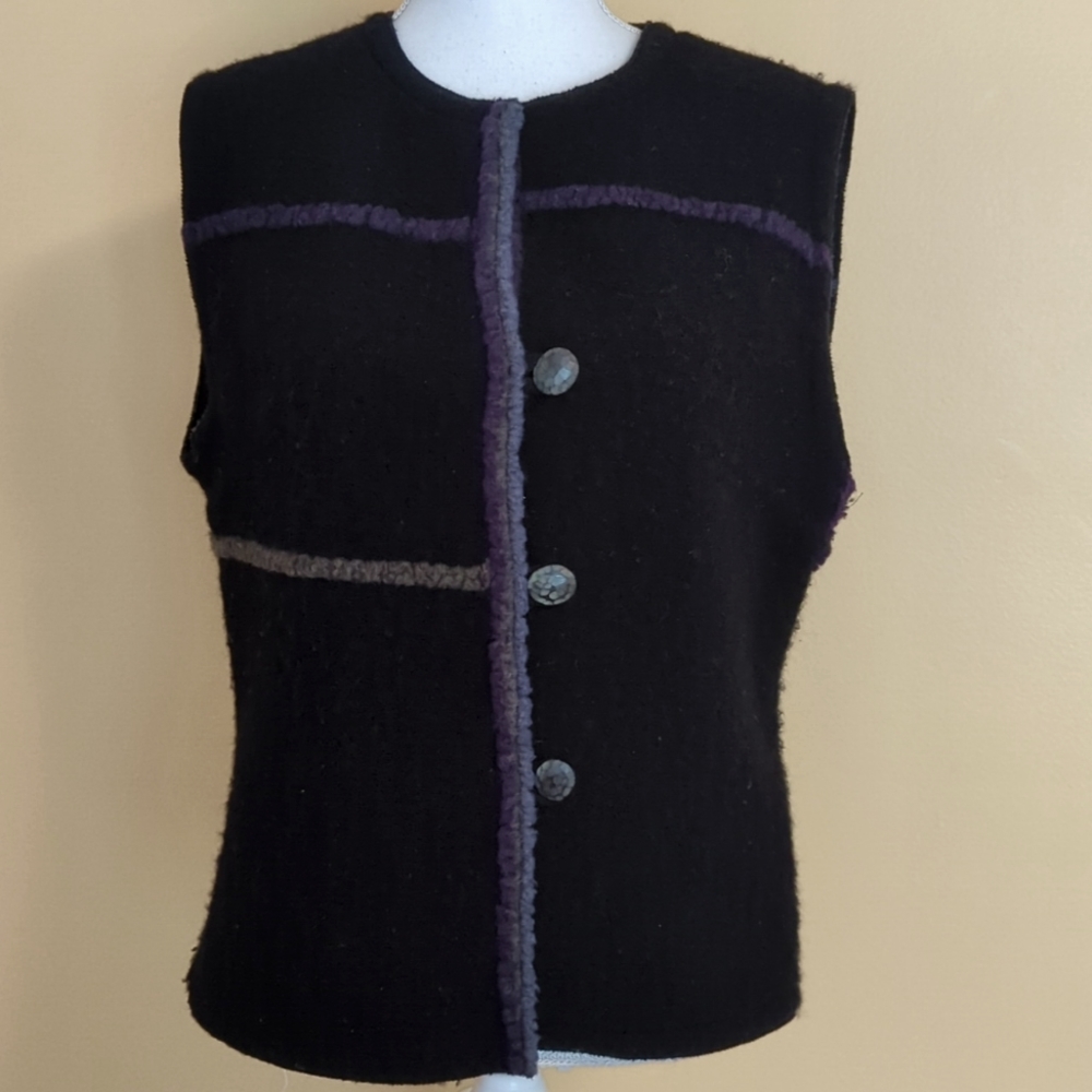 Annikki Karvinen Black Wool Vest